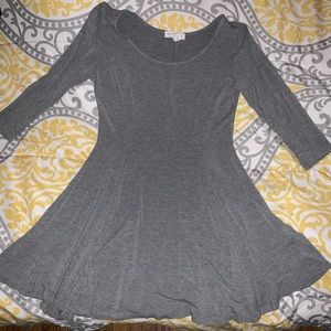 Grey A Line skater dress